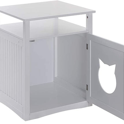 Nightstand Pet House, Litter Box Furniture Indoor Pet Crate, Litter