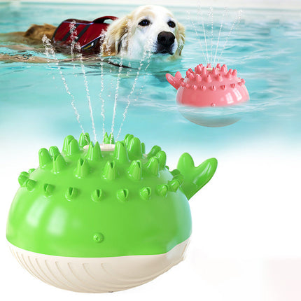 Electric Water Floating Swimming Water Spray Dog Toy