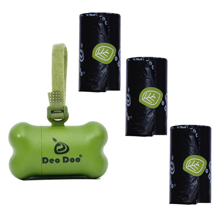 DeoDoo Dog Poop Bags Biodegradable Extra Thick Strong Biobase Earth