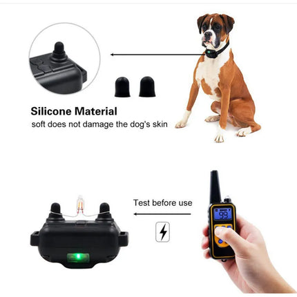 Dog Training Collar Waterproof Pet Remote Control Rechargeable