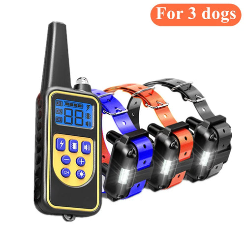 Electric Dog Training Collar Waterproof Dog Bark Collar Pet With