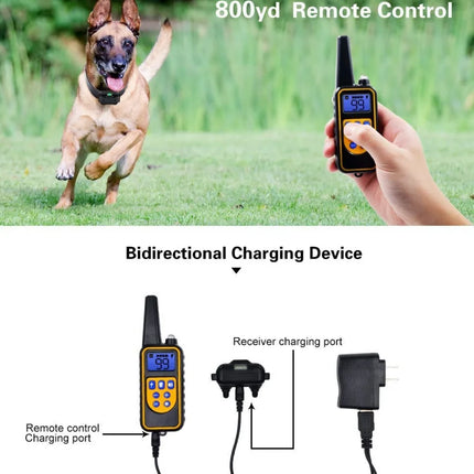 Electric Dog Training Collar Waterproof Dog Bark Collar Pet With