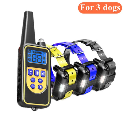 Electric Dog Training Collar Waterproof Dog Bark Collar Pet With