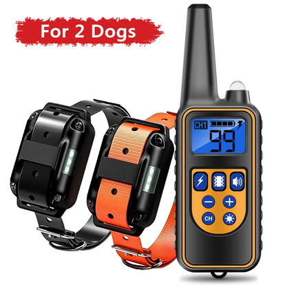 Dog Training Collar Waterproof Pet Remote Control Rechargeable