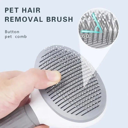 Pet Dog Brush Cat Comb Self Cleaning Pet Hair Remover Brush For Dogs