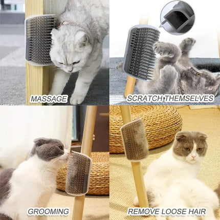Massage Pet Brush Corner Scrape Hair Removal Beauty Clean Corner Brush