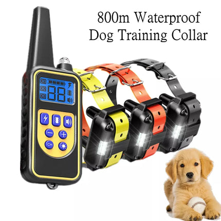 Electric Dog Training Collar Waterproof Dog Bark Collar Pet With