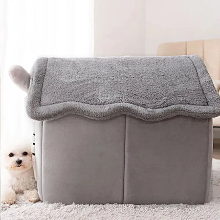 Indoor Warm Dog House Soft Pet Bed Tent House Dog Kennel Cat Bed with