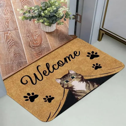 Lovely Cat Patterned Mat Cartoon Living Room Floor Decoration Carpet