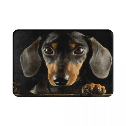 Dachshund Dog Photo Portrait Doormat Printed Bedroom Entrance Floor