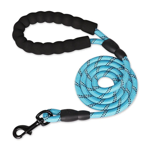 1.5m Pet Leash with Reflective & Comfortable Padded Handle for Small