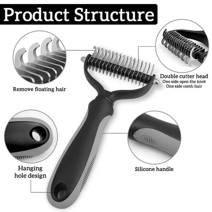 Dog Cat Hair Removal Comb Pet Long Hair Short Hair Pet Grooming Care