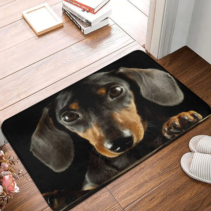 Dachshund Dog Photo Portrait Doormat Printed Bedroom Entrance Floor