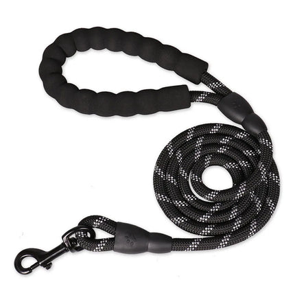 1.5m Pet Leash with Reflective & Comfortable Padded Handle for Small