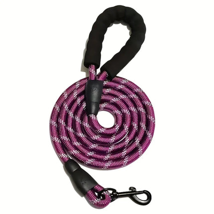 1.5m Pet Leash with Reflective & Comfortable Padded Handle for Small