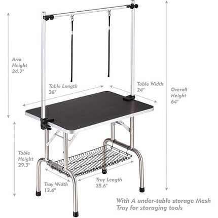 36" Professional Dog Pet Grooming Table Adjustable