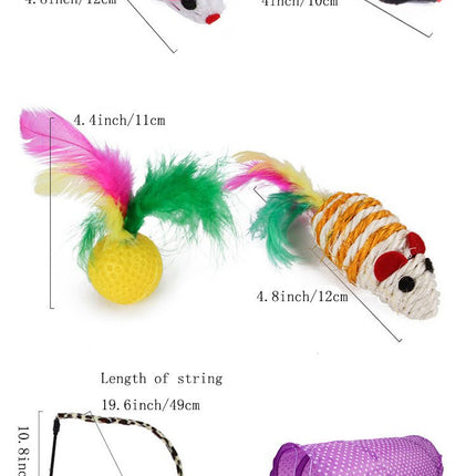 Fast Shipping 21 pcs assorted cat toys