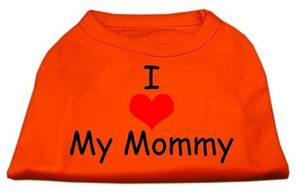 Mirage Pet Products 51-35 MDOR I Love My Mommy Screen Print Shirts Ora